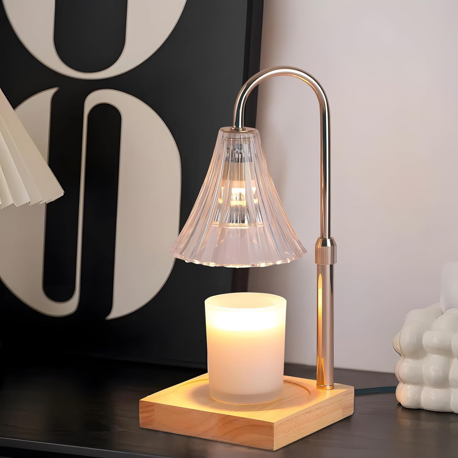 Candle Warmer Lamp, ModernGlass Candle Lamp Warmer with