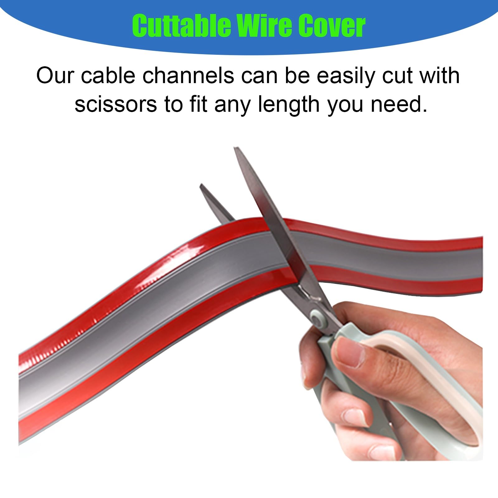 Copricavi Raccogli Canalina Cavi Spegnicavi Ethernet da pavimento/parete, copricavi autoadesivi, protezione cavi per moquette resistente per prolunghe da 1/3, set da 5(5 pack White,W 38mm(1 1/2in) L 1