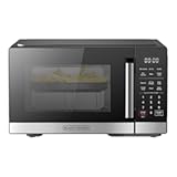 BLACK&plus;DECKER 5-in-1 Microwave Oven with Air Fry&comma; Combi&comma; Bake&comma; Roast&comma; and Convection Cooking&comma; 0&period;9 cu&period; ft&period; Countertop Microwave&comma; Stainless Steel&comma; 900 Watts&comma; Child-Lock&comma; ES9P032NA