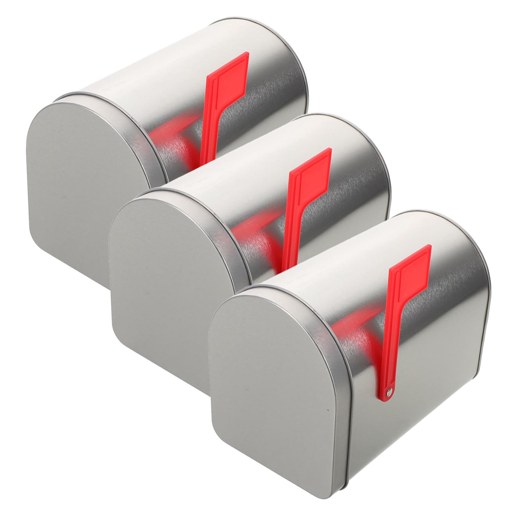 SOIMISS 3 Stücke Teiliges Mailbox Dose aus Dekorative Weihnachts Postbox Kleine Leere Süßigkeiten und Keksdosen aus Langlebigem Weißblech Vielseitige Aufbewahrung für Weihnachtsfeiern und