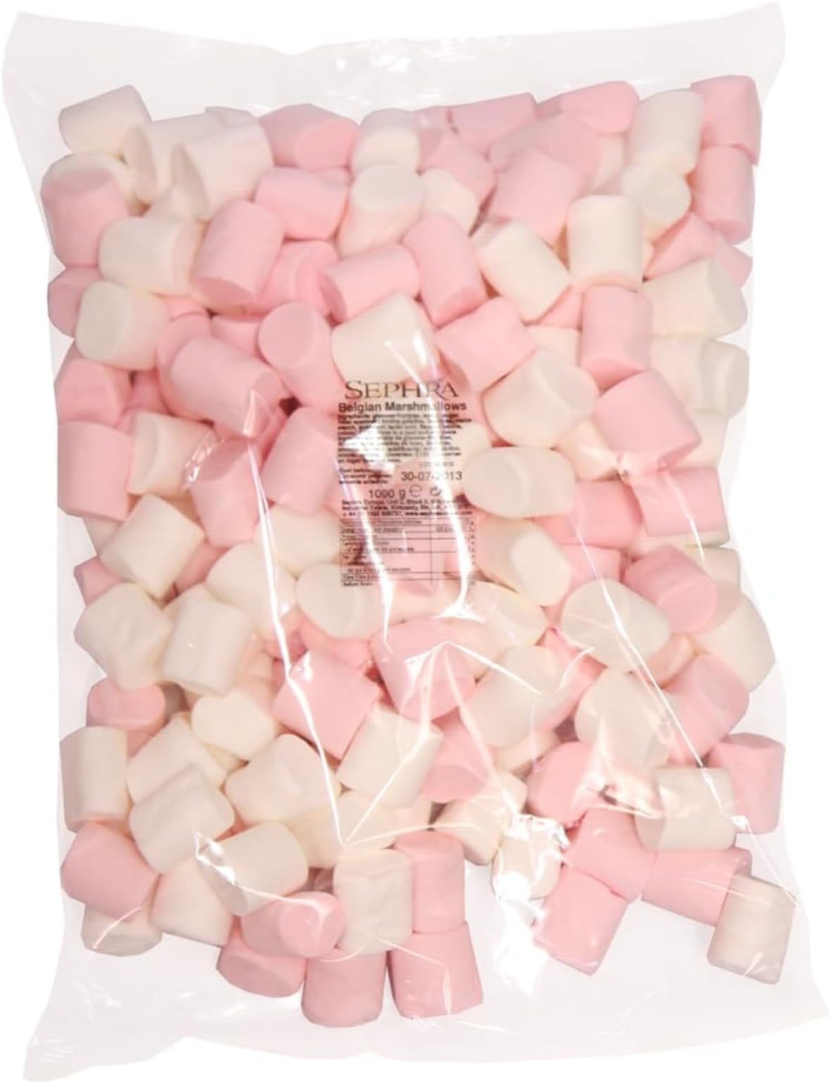 Sephra Halal Marshmallows 1kg - Pink and White Gluten Free Mallows
