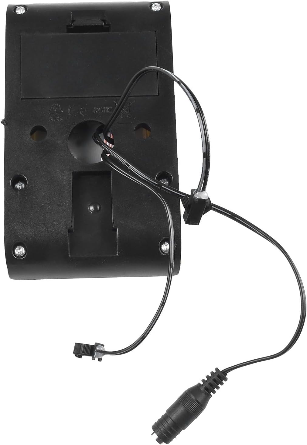 Kembali view of the JurwheeR Exercise Bike Monitor showing battery compartment and sensor ports