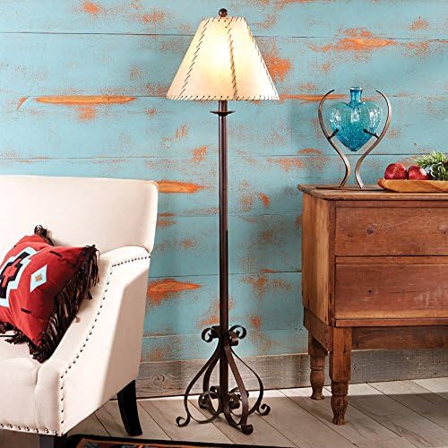 BLACK FOREST DECOR Prairie Scroll Floor Lamp, Accent Lighting, 15 1/2" Dia. x 58 3/4" H
