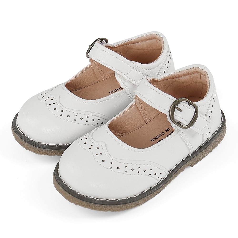 Bailarinas para Niña Merceditas para Niña 1-5 Años Zapatos Mary Jane Plano de Bebé Niñas