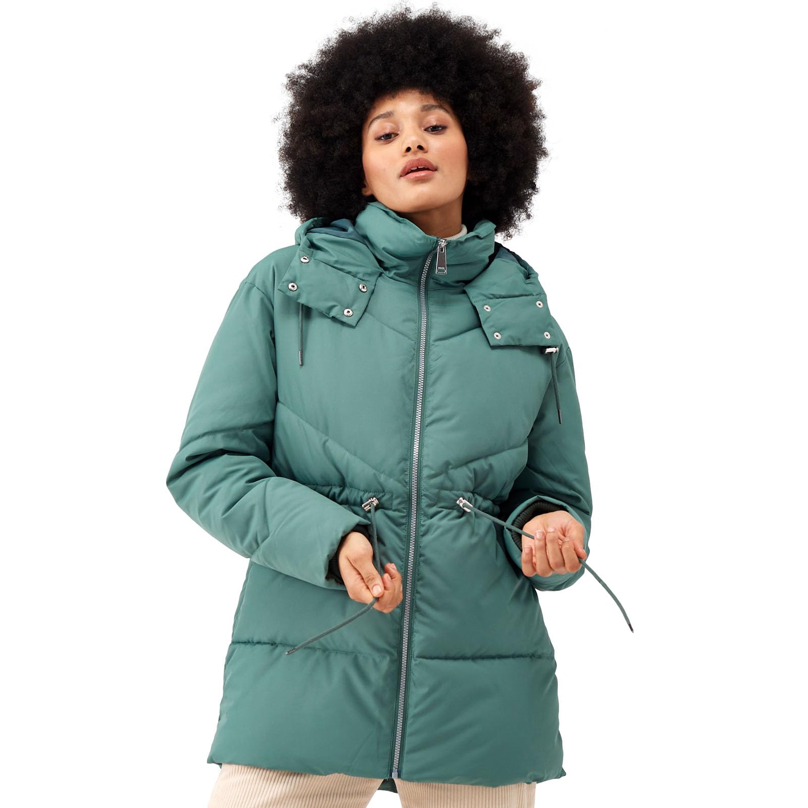 Regatta Womens Rurie Baffled Water Repellent Padded Jacket Coat - 18