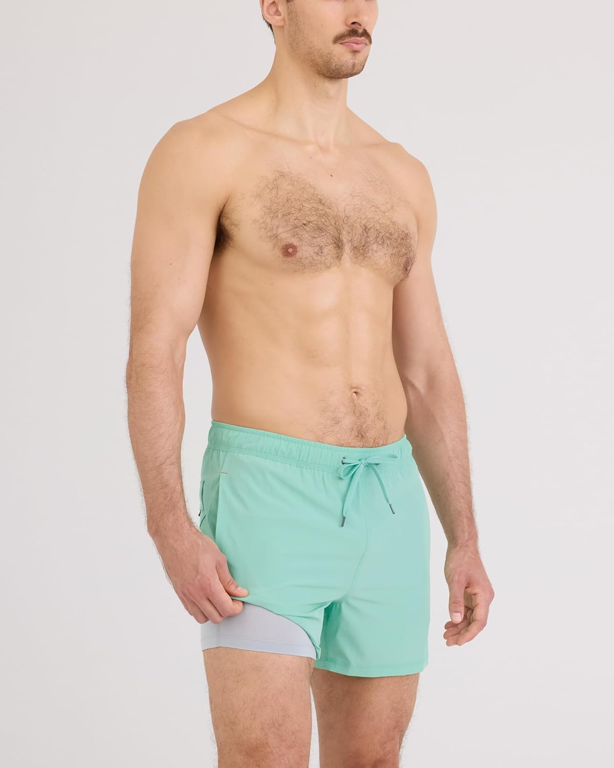 SAXX Underwear Co. Men's Oh Buoy 2N1 Volley 5" Stretch Lined Swim Trunk