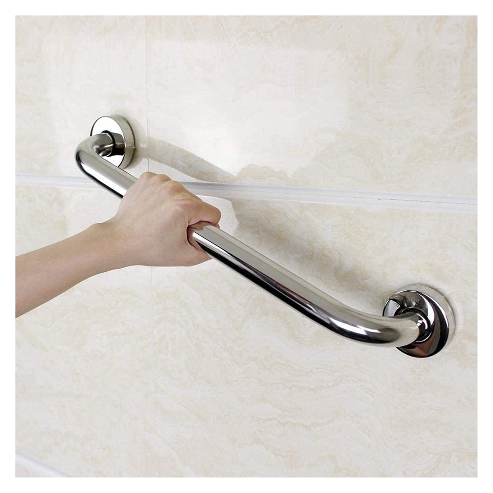 Barra de Apoyo para reposabrazos, 2 Unidades, Acero Inoxidable, para Ducha, con asa, Barra de Equilibrio para baño, barandilla de Seguridad ()