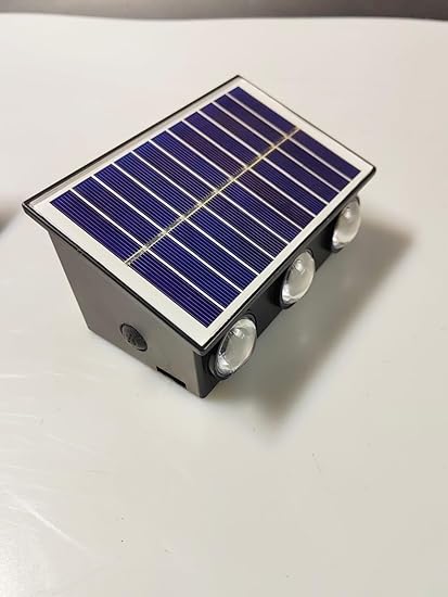 Abwin Overseas Solar Garden Light for Outdoor Dual Sensor Home Decoration Warm White (6 Watts)