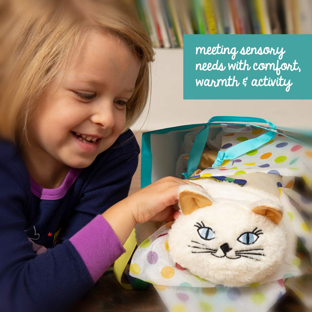 Twiddle Cream Cat Sensory Toys for Autistic Children, Dementia, and