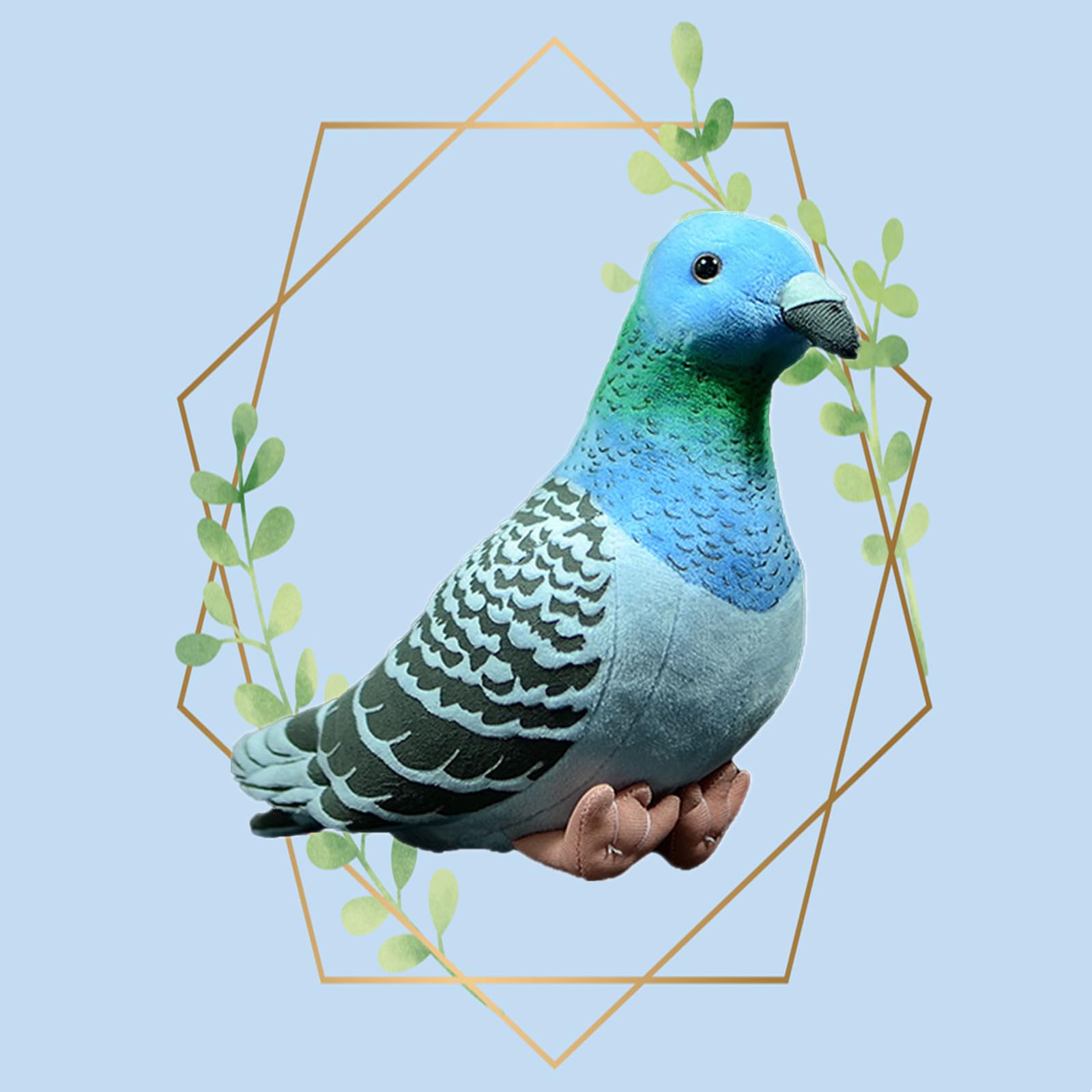 Amazon.co.jp: シミュレーション野生の鳩のぬいぐるみ、ソフトでリアル