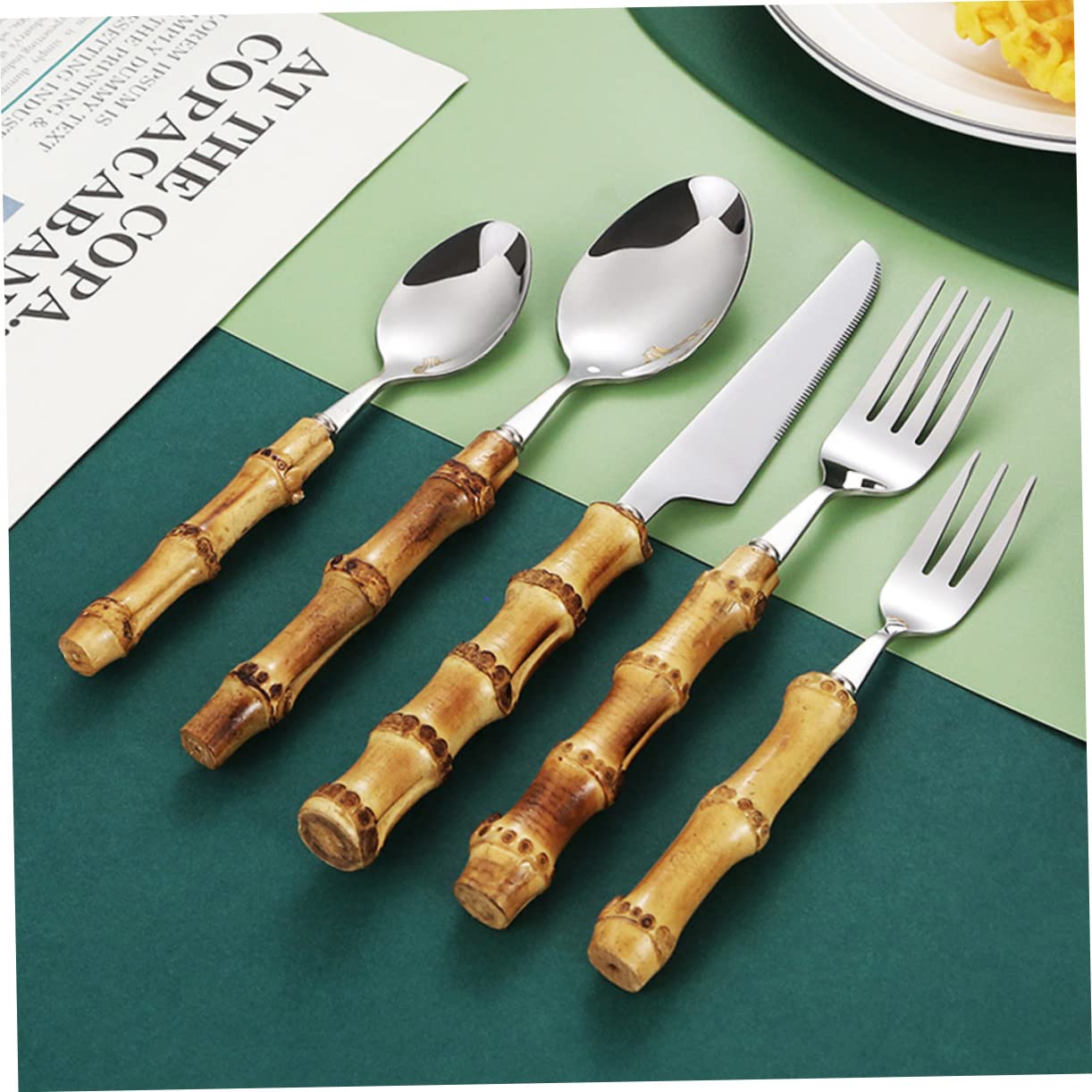 ABOOFAN 2 Set Set Di Posate in Accessori Occidentale Riutilizzabile Colino Gadget Portatile Organizzatore Piatto Ciotole Utensile Kit Acciaio Inossidabile