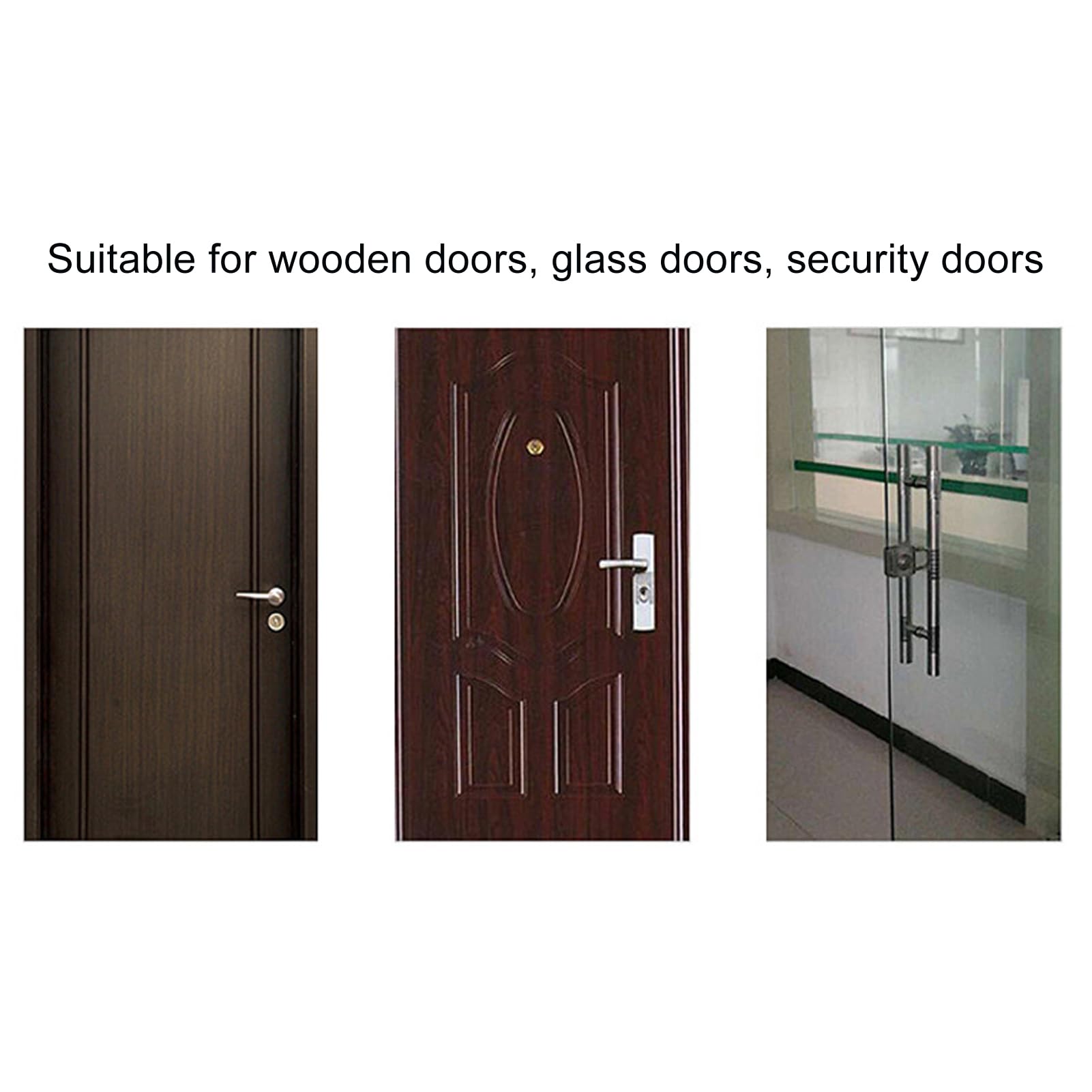 Hidyliu Smart Cylinder Lock - Scanner per impronte digitali, sblocco rapido per porte di sicurezza in ferro e legno, lega di alluminio, 3 x 1,5 V AAA (80 mm/3,15 pollici)