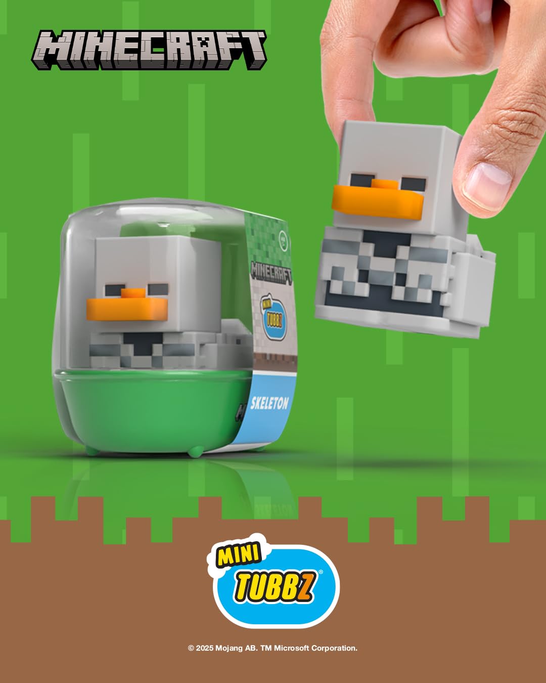 Amazon.com: TUBBZ Mini: Minecraft - Skeleton Cosplaying Rubber