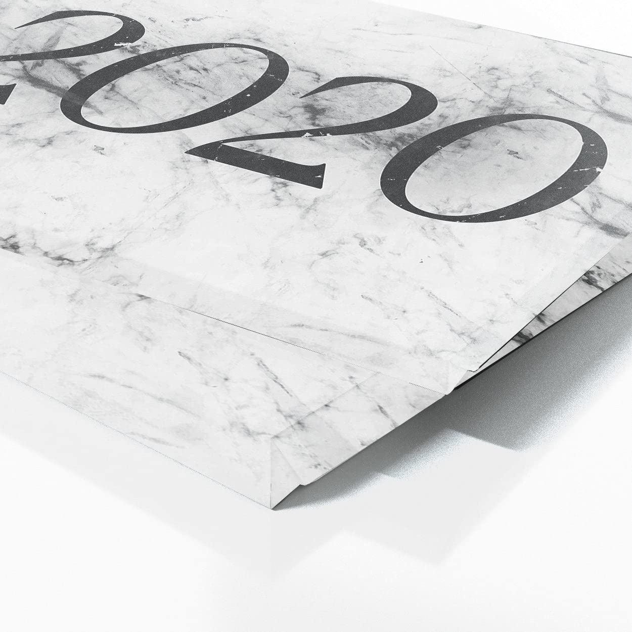 Cartel personalizado de mármol blanco con fecha de aniversario, lienzo personalizado, decoración del hogar, póster de pared, pintura pequeña de 20 x 8 pulgadas, lienzo de sentido