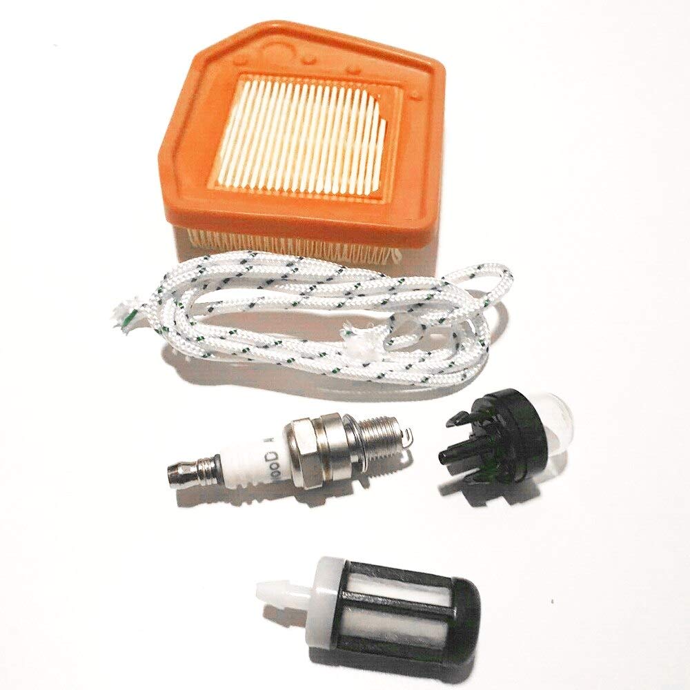 5Pcs Air Filter Spark Plug Kit Fitment: for STIHL FS240 FS310 FS360 FS410 FS460 Strimmers Part Trimmer Mower Accessories