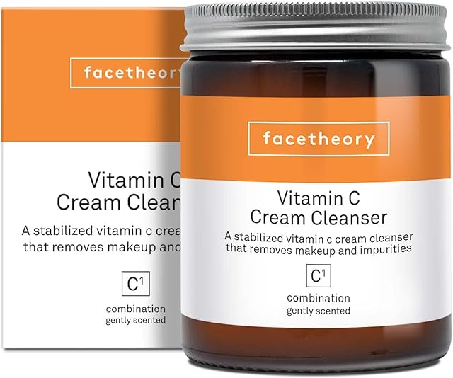 facetheory Vitamin C Cream Cleanser C1- Stabilised Vitamin C Face Wash, Makeup Remover Cream, Face Wash Dry Skin, Hydrating Cleanser, Vegan & Cruelty-Free, Made in the UK | Scented | 170ml