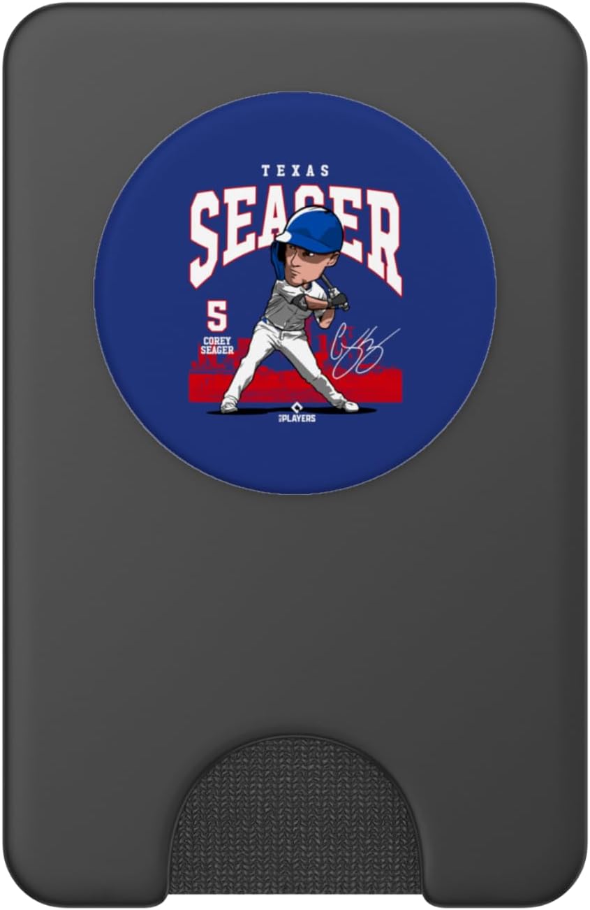 Corey Seager | Texas Baseball MLB Players | MLBSEA4054 PopSockets PopWallet for MagSafe