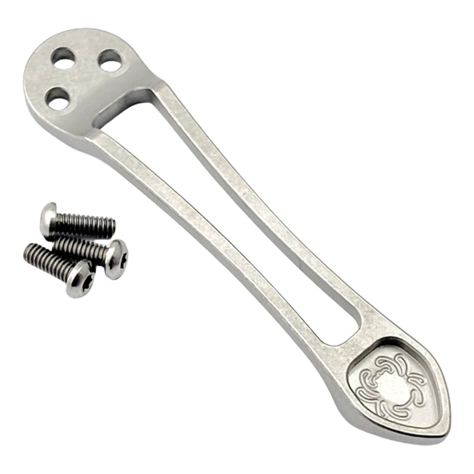 Maxtonser Metal Pocket Back Clip Deeply Carry Pocket Clip with Screws Replacement Clip for Paramilitary 2 4 Stretch 2