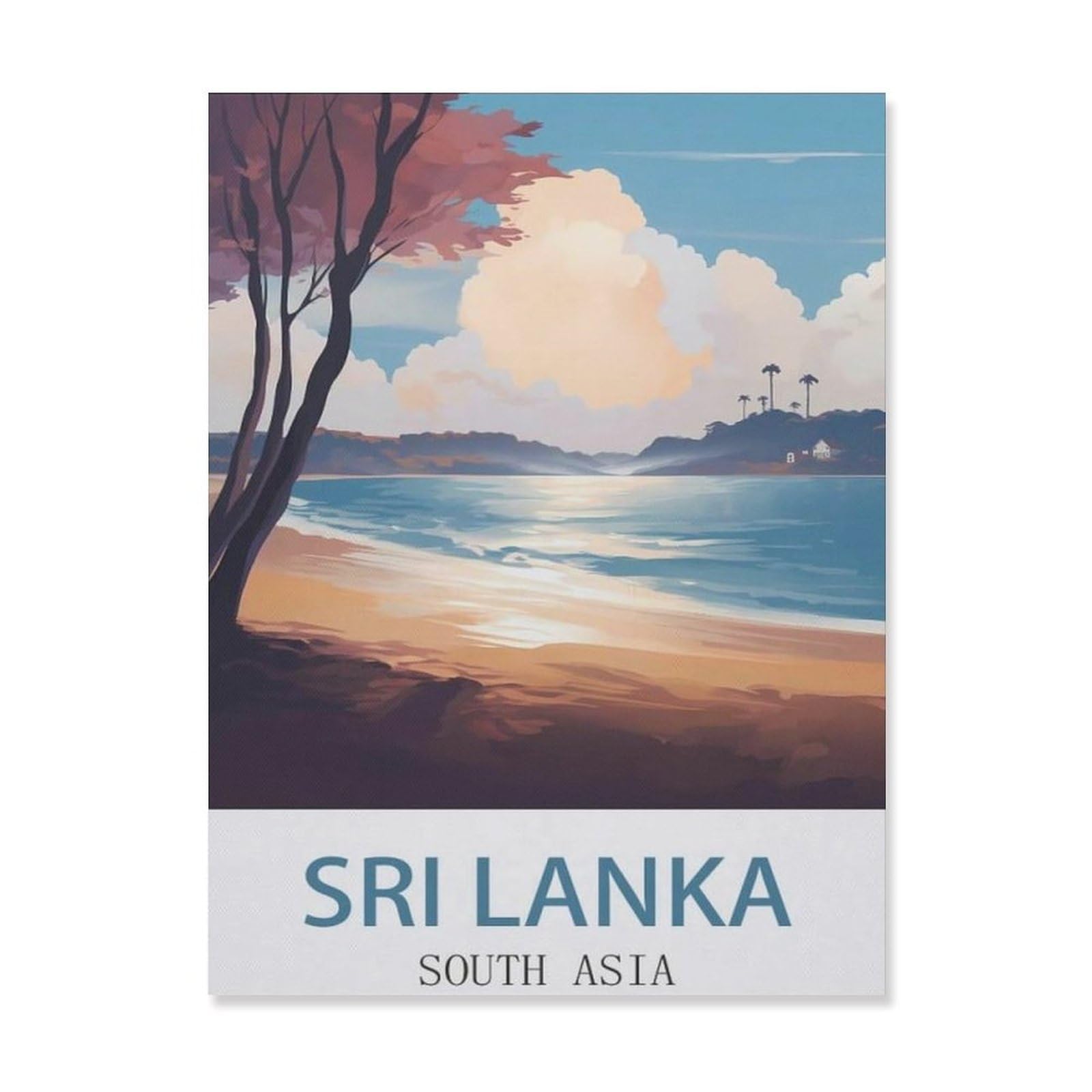 Sri Lanka South Asia，Funny Toilet Poster Sign, Vintage Metal Tin Sign, Bathroom Poster, Bathroom Decor, Home Wall Decor Art Tin Sign Plaque(15x30cm）6x12 inch-EI64