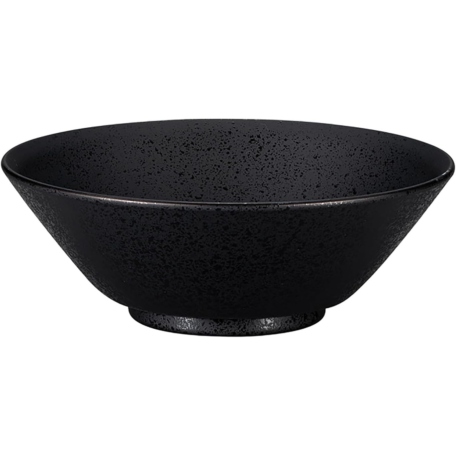 Mitani Yamanaka Lacquerware Ramen Bowl Donburi Approximately 8.3 inches (21 cm) Microwave Dishwasher Safe Stone Pattern Coating Black Made in Japan m17895-1