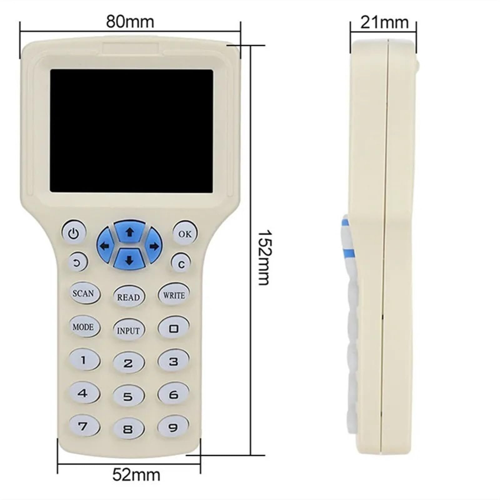 New English Replicator RFID Duplicator 13.56Mhz NFC Smart Chip Card Reader CUID/FUID Keychain Writer Encryption Crack Copier(Style a)