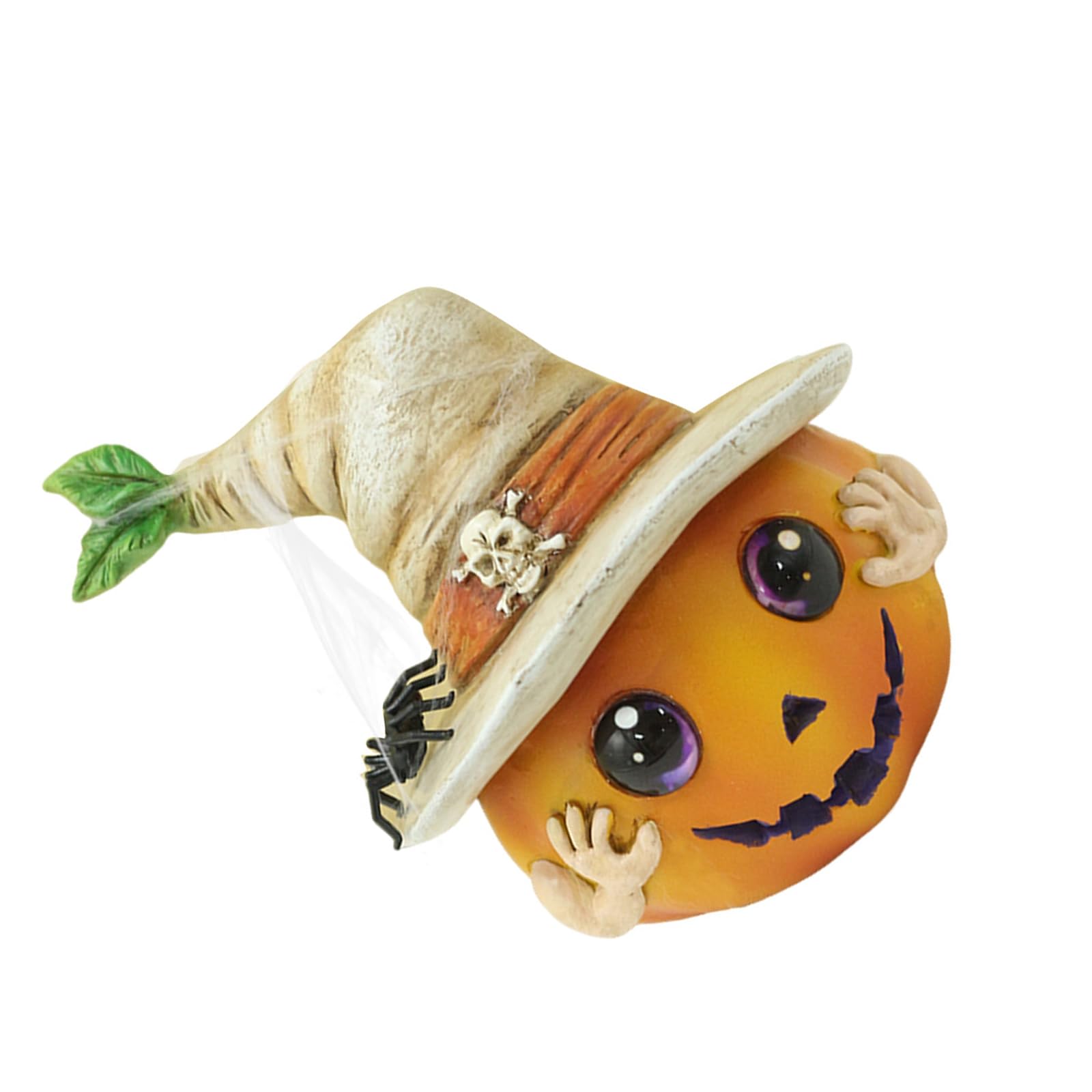 Xjdzineq Halloween Minis Resins Pumpkin Figurines Fairys Halloween Garden Accessories Table Centerpieces Fireplaces Mantles Dcors Fade-Resistant Pumpkin