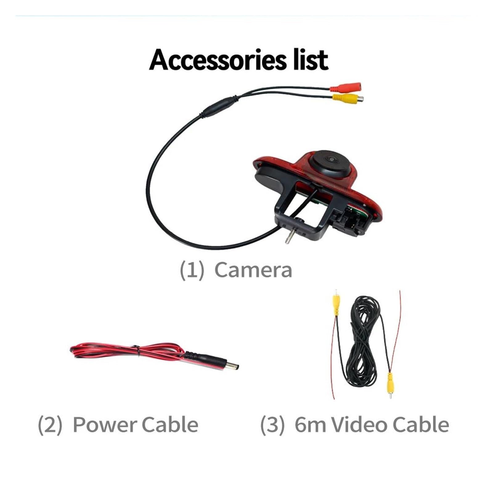 Caméra De Recul Pour Renault Trafic 2001-2014 - Remplace Le 3ème Feu Stop, Vision Nocturne, étanche IP67