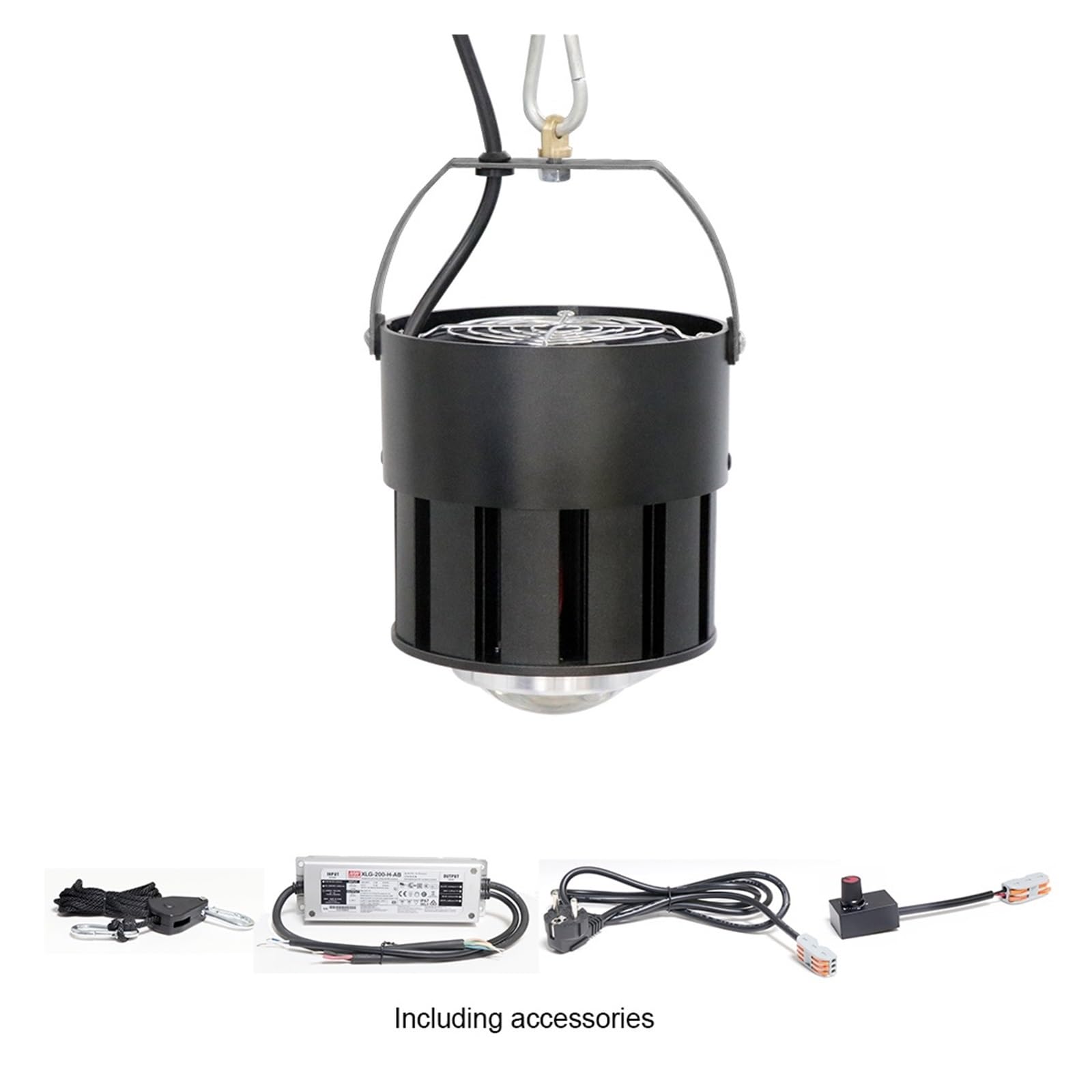 Lámpara de Cultivo, Phytolamp for Plantas, luz Led de 200W CLU048-1818 CXB3590, lámpara Phyto de Espectro Completo, Flor de Invernadero hidropónico(YXO CE Driver)