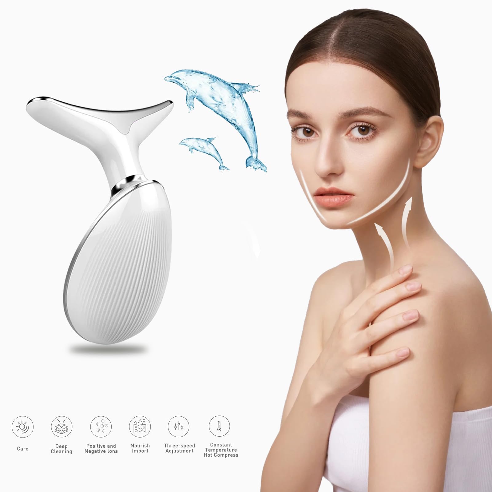 Amazon.com: Neck & Face Massager, 7-Color LED Multifunctional