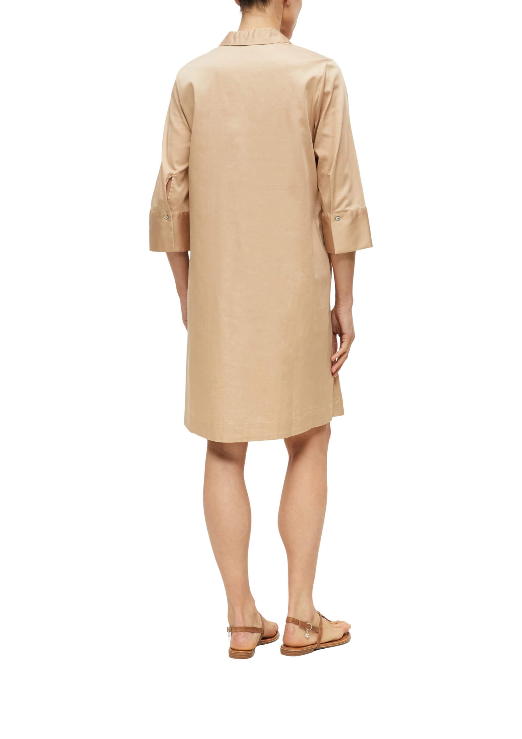 s.Oliver Damen Kleid – Hemdblusenkleid aus Popeline