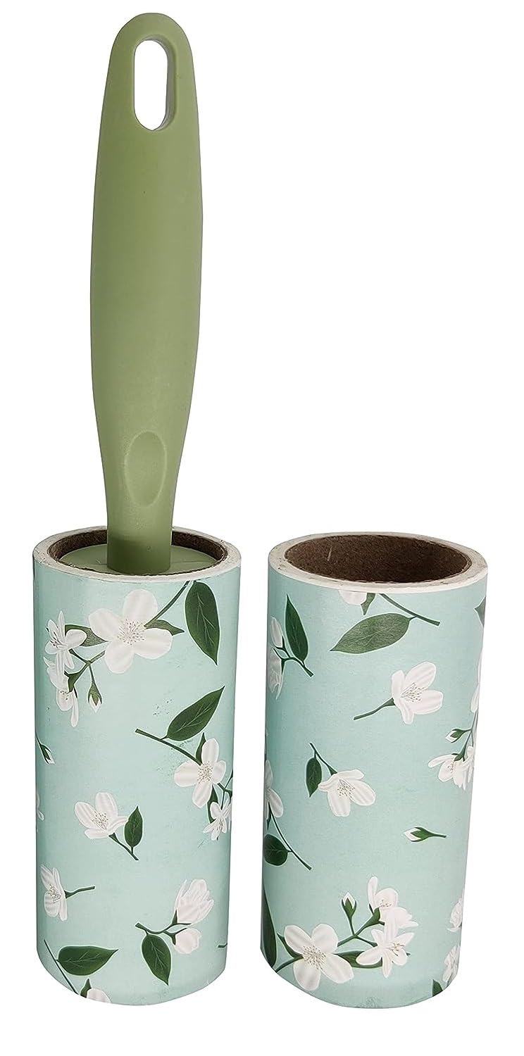 240 Sheet Extra Sticky Lint Roller - Pet Hair Remover for Clothes - 1 Handles + 2 Refills Pack (Pack of 2) Color May Vary-image-48