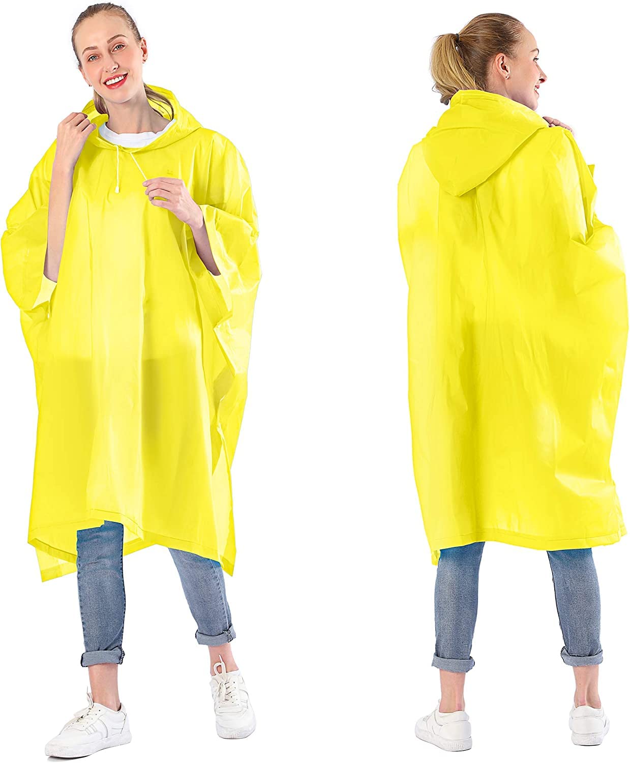 Poncho de Lluvia 2 Piezas Impermeable Transpirable Chaqueta Unisex para Camping Senderismo Pesca