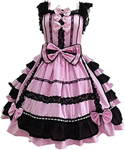 Disfraz de ángel sonriente para niña y vestido de princesa Lolita drapeado