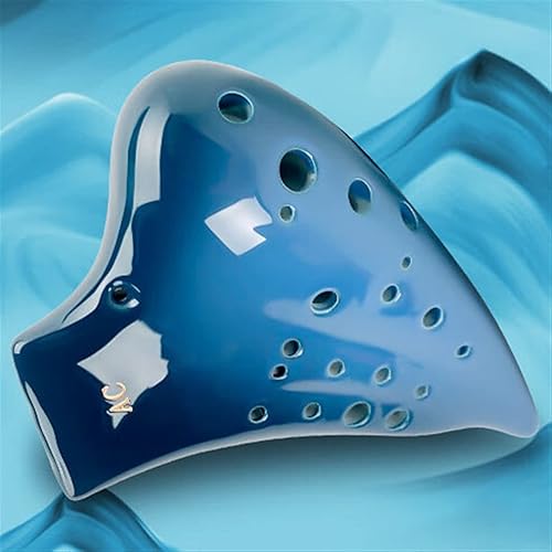 Miniatura 3 de TSTS Ocarina - Instrumento musical esmaltado de tres tubos con llave C (AC), 3 tubos para principiantes, tocan Ocarina profesionalmente niños
