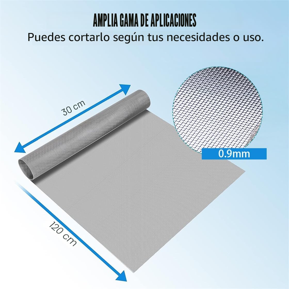 Malla de Alambre 30 Mallas Malla Metálica Fina Malla Tela de Acero Inoxidable 304 Tamaño de Malla Para Insectos Roedor Filtro Grill 30x120cm