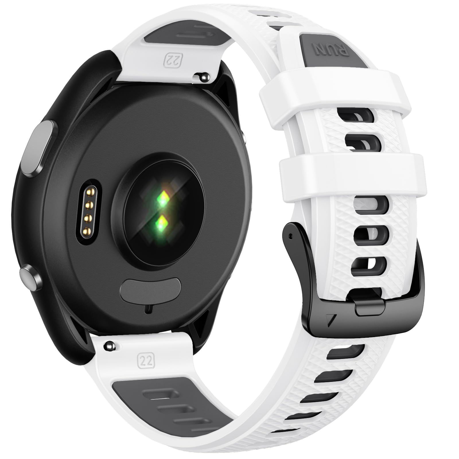 ANBEST Silikon Armband Kompatibel mit Garmin Forerunner 255/Vivoactive 4/Venu 2 Replacement Armband für Gear S3/Huawei Watch GT Ersatzarmband für Women & Men