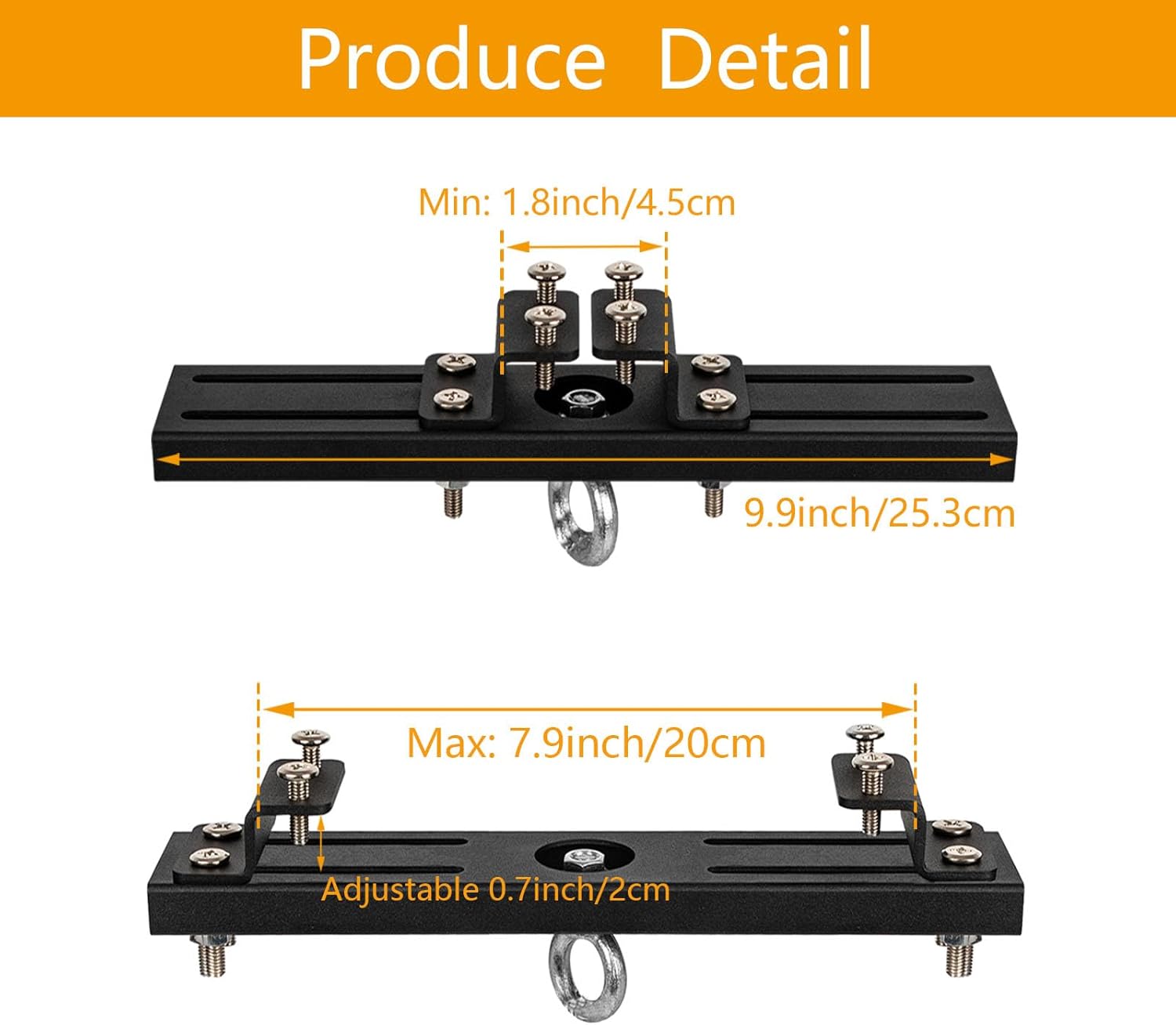 Punching Bag Hanger,Beam Clamp Hanger Mount,Heavy Bag Mount 360° Rotation Suitable for I or H Beam Clamps
