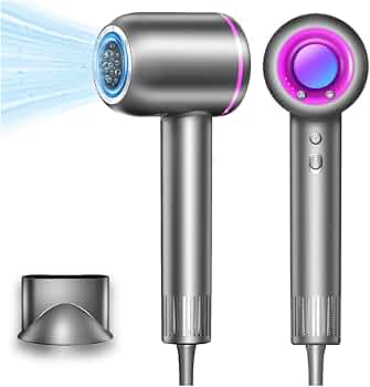 美容師監修　大風量 ヘアドライヤー 髪つや保湿　高濃度マイナスイオン AI機能 Amazon | ドライヤー 大風量 【革新版! 風温可視化】 高濃度