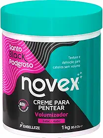 Creme para Pentear Volumizador Novex Santo Black Poderoso 1kg