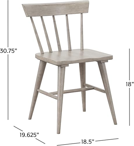 Miniatura 3 de Hillsdale Furniture Hillsdale Mayson - Juego de 2 sillas de comedor, color gris