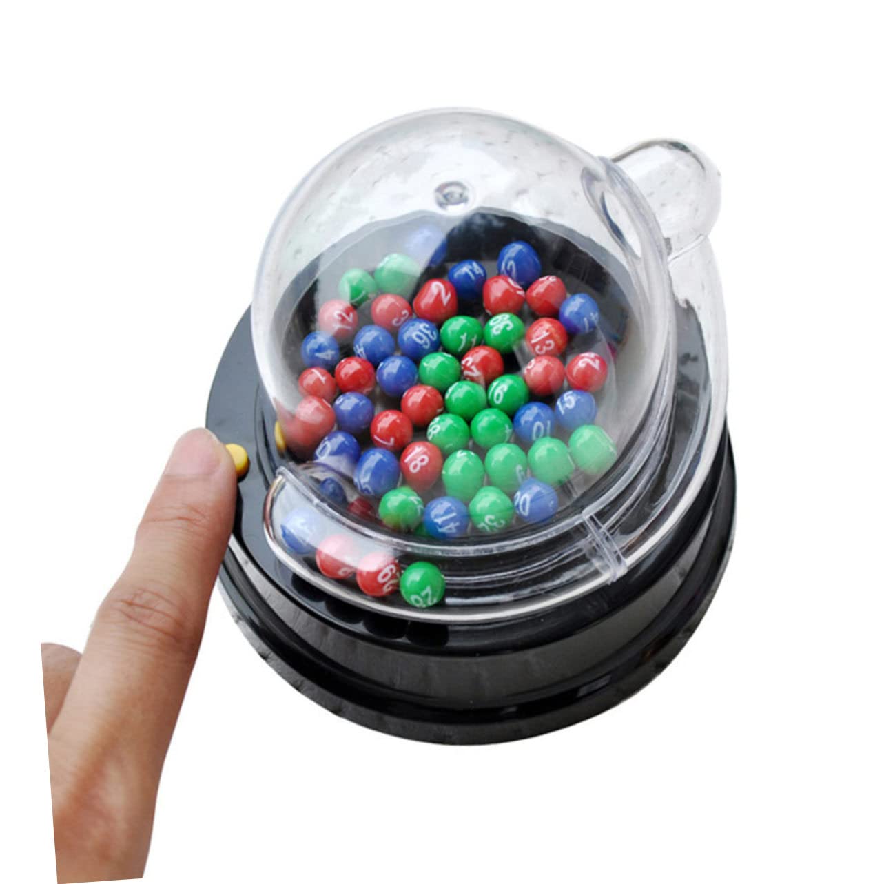 ifundom Machine à Loto Machine à Boules de Loterie pour Âges Variés Design Transparent Résultat Équitable Jeux de Société et Karaoké
