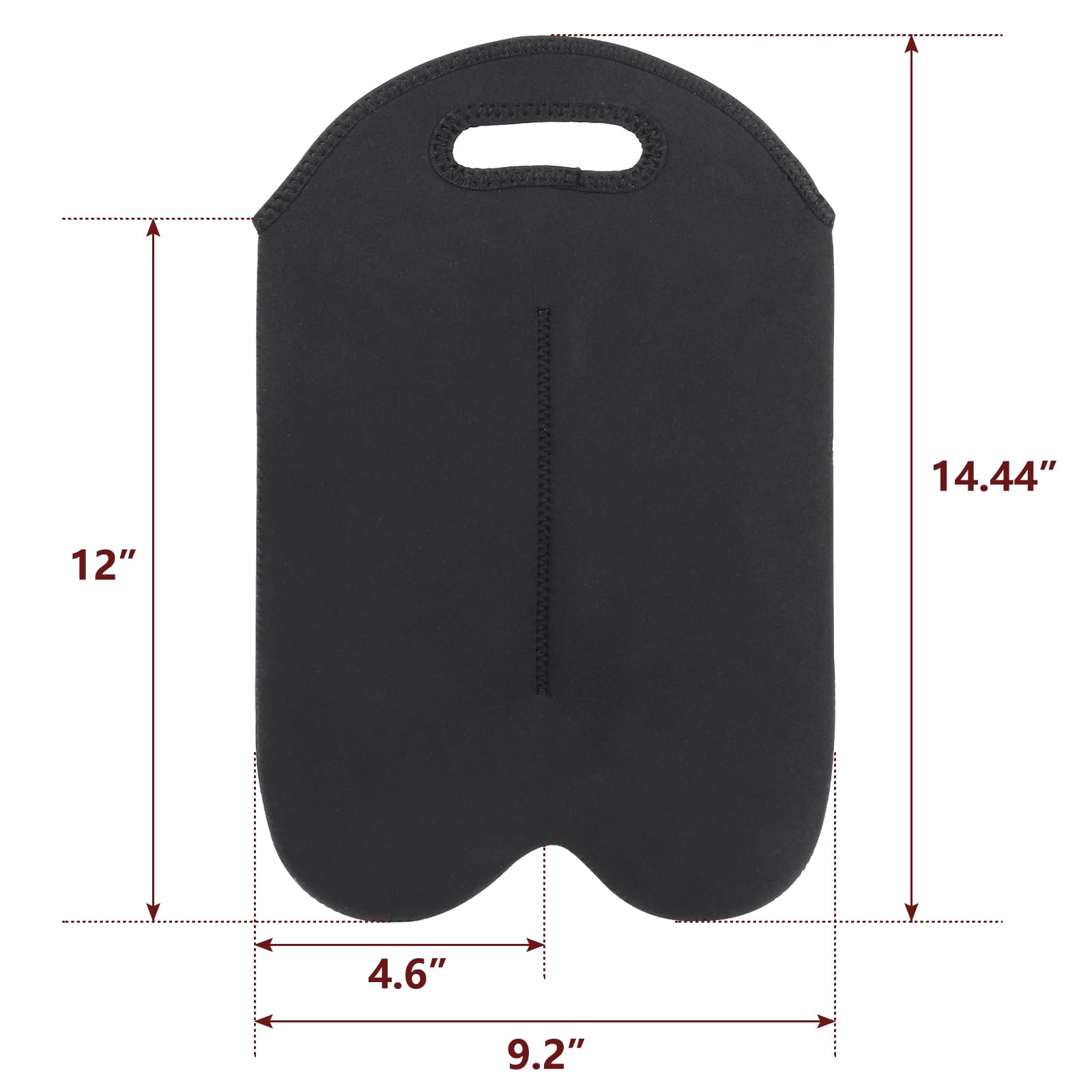 Paquete de 2 bolsas de transporte de vino, 4 bolsas de transporte para botellas de viaje y picnic, soporte aislado de neopreno para botellas de cerveza de agua con asa de transporte segura,