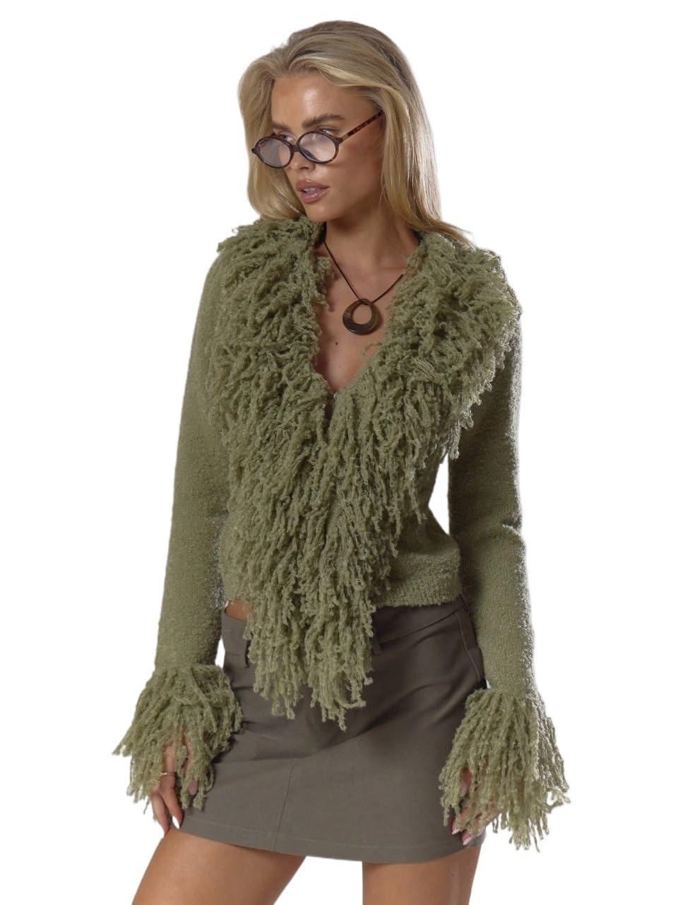 Womens Sweaters 2025 Knit Knit Trim Fit Cardigan Fall Autumn Cosy Cute Casual Winter