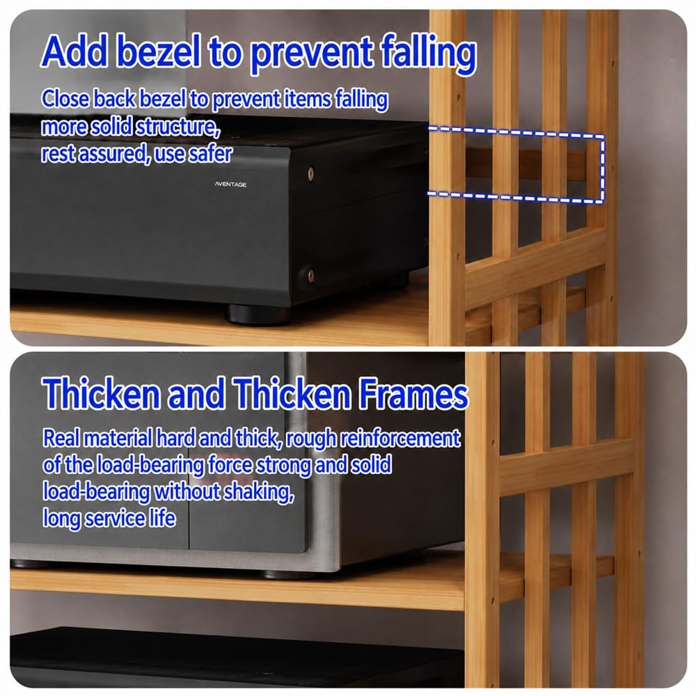 Medienregal, CD-Player-Ständer, Bewegliches HiFi-Audio-Rack(2 Tier 60x38x53cm)