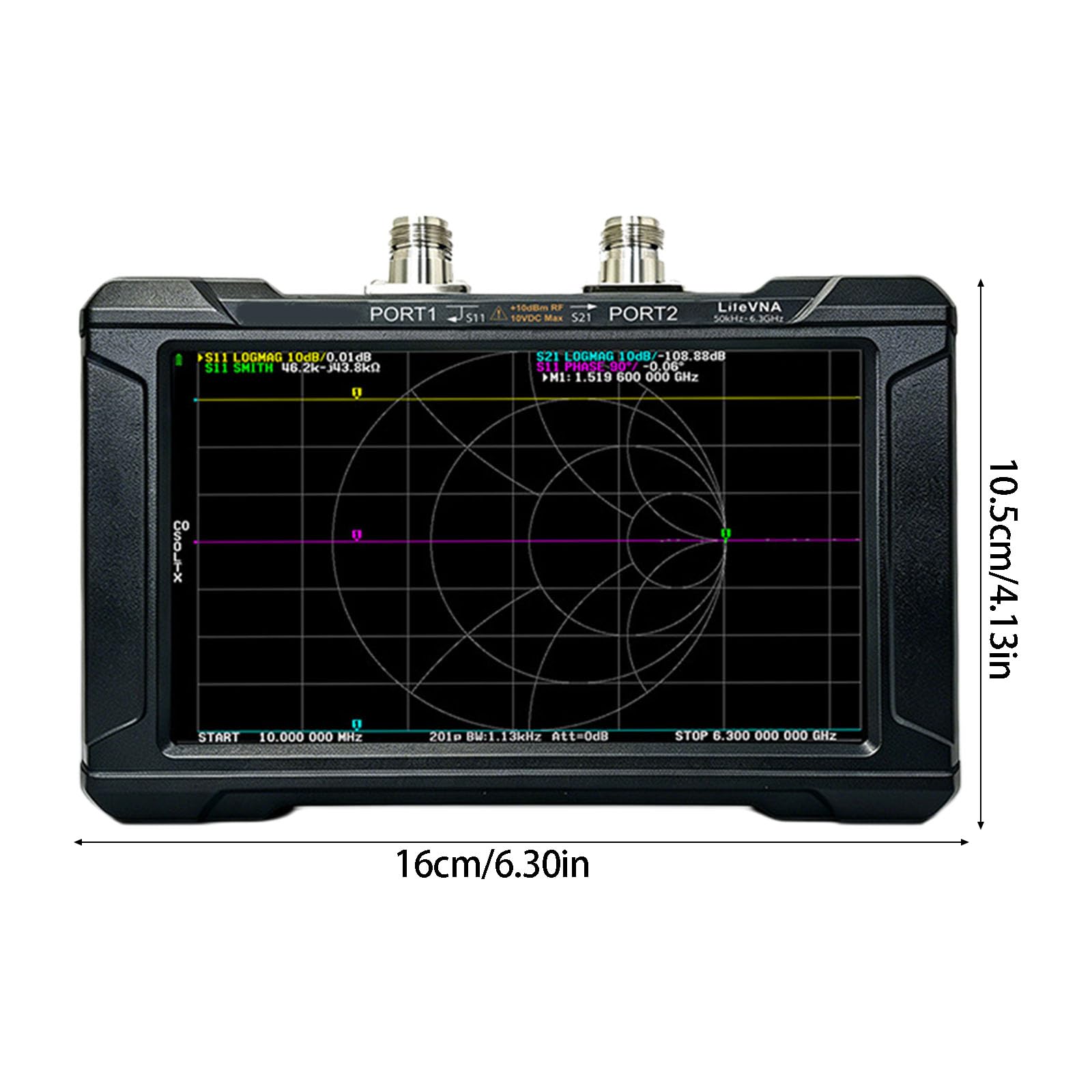Medidor de frecuencia portátil LiteVNA 67