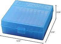 Vista 5 de MTM 100 municiones redondas abatibles 41/44 Cal (azul transparente)