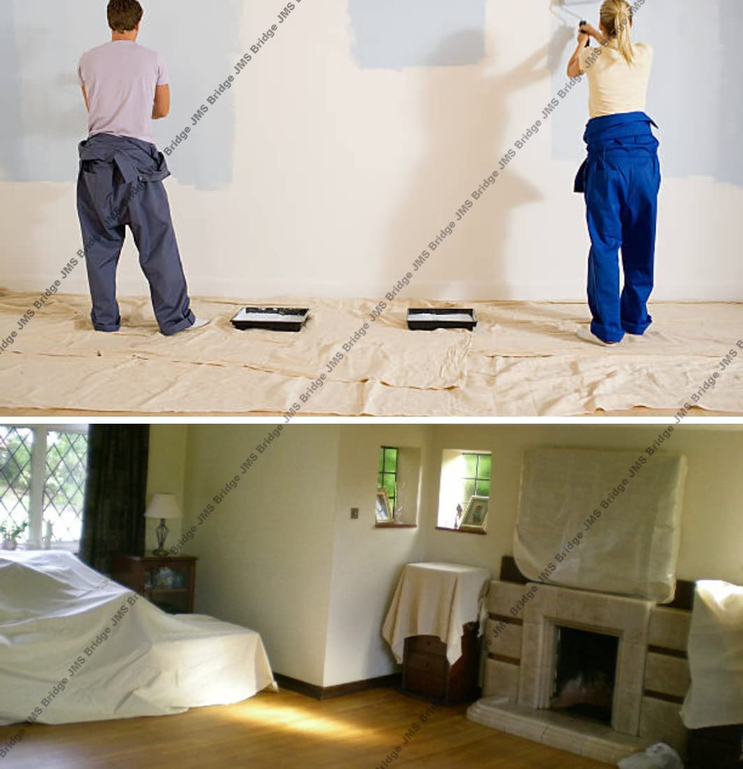 Tarps Now 4x12 Ft Premium Heavy Duty Canvas Drop Cloth For Painting - Reusable Painter Tarp, 100% Cotton Fabric Floor Cover & Furniture Protection, Washable Paint Drop Cloth - View #11