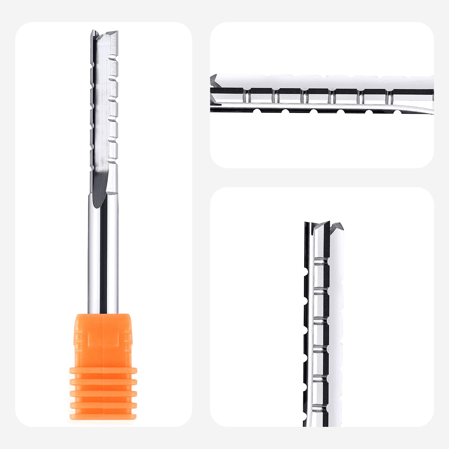 SpeTool Fraises Droites 3 Flûte Fraise CNC avec Pointe en Carbure de Tungstène Diamètre de la tige 32 mm Longueur de Coupe