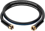 Short Garden Lead-in Hose 6ft X 5/8" Female to Female, 6 Feet Flexible Leader Water Hose with Swivel Handle, Heavy Duty Small Garden Water Hose for Outdoor Indoor