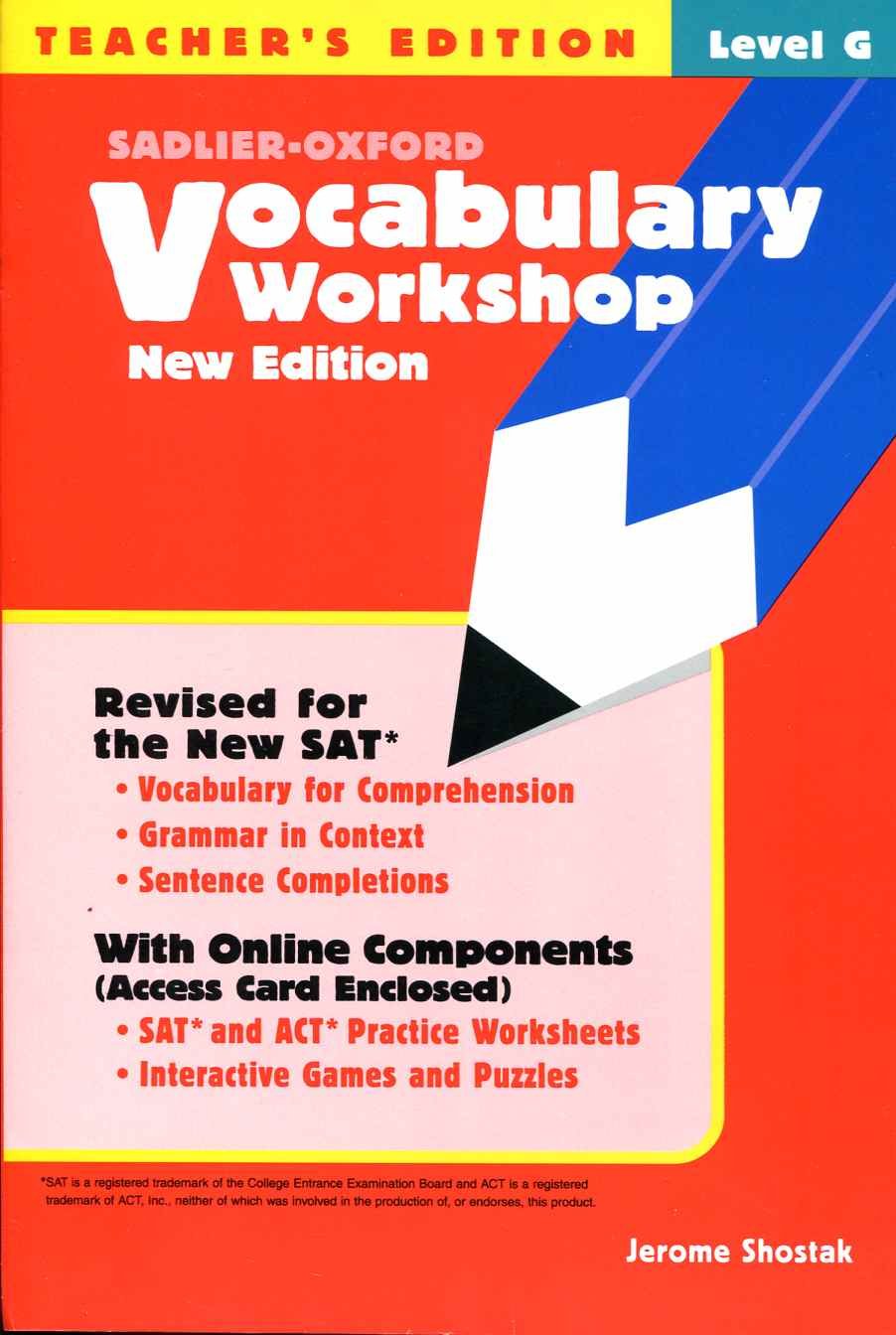 Vocabulary Workshop Level G - Teacher's Edition
